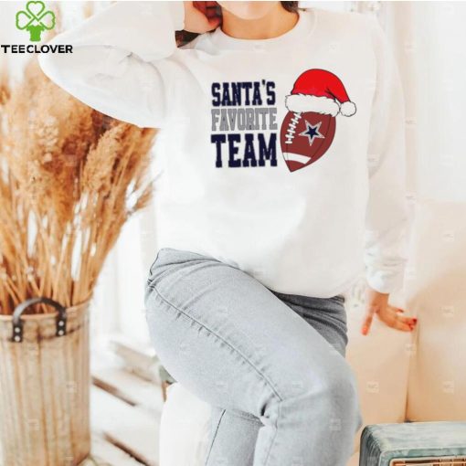 Merry Christmas Dallas Cowboys football Santa’s favorite team funny hoodie, sweater, longsleeve, shirt v-neck, t-shirt