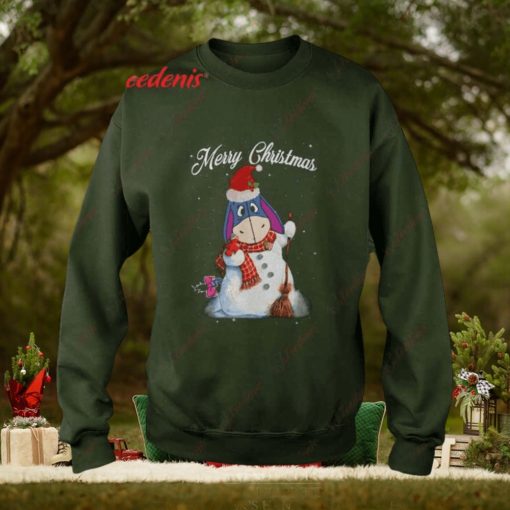Merry Christmas Eeyore Snowman Ugly Christmas Sweater Shirt