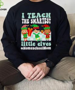 Merry Christmas Elf I Teach The Smartest Little Elves #homeschool Mom Shirt