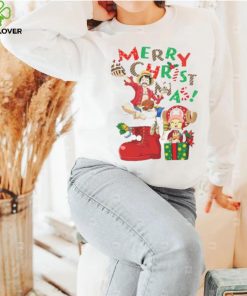 Merry Christmas From Luffy And Chopper One Piece Luffy And Chopper One Piece hoodie, sweater, longsleeve, shirt v-neck, t-shirt