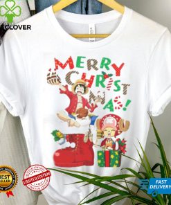 Merry Christmas From Luffy And Chopper One Piece Luffy And Chopper One Piece hoodie, sweater, longsleeve, shirt v-neck, t-shirt