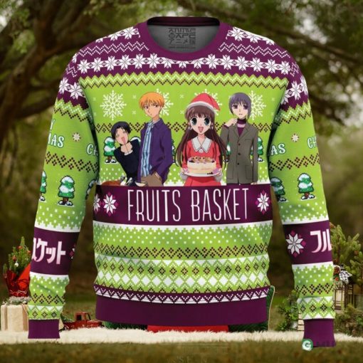 Merry Christmas Fruits Basket Ugly Christmas Sweater Family Christmas Gift Ideas