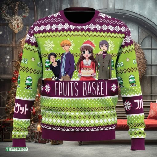 Merry Christmas Fruits Basket Ugly Christmas Sweater Funny Gift Ideas Christmas
