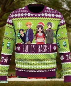 Merry Christmas Fruits Basket Ugly Christmas Sweater Funny Gift Ideas Christmas