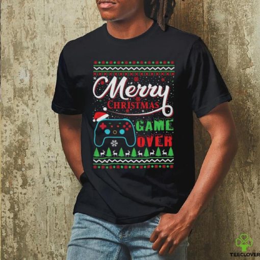 Merry Christmas Game Over Ugly Christmas Shirt