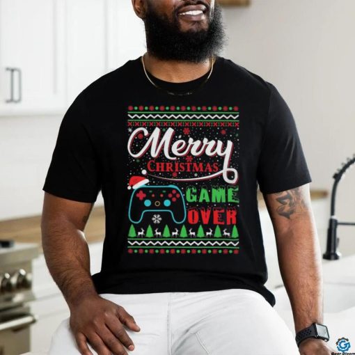 Merry Christmas Game Over Ugly Christmas Shirt