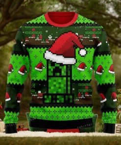 Merry Christmas Gearhomies Minecraft Ugly Sweater For Woman