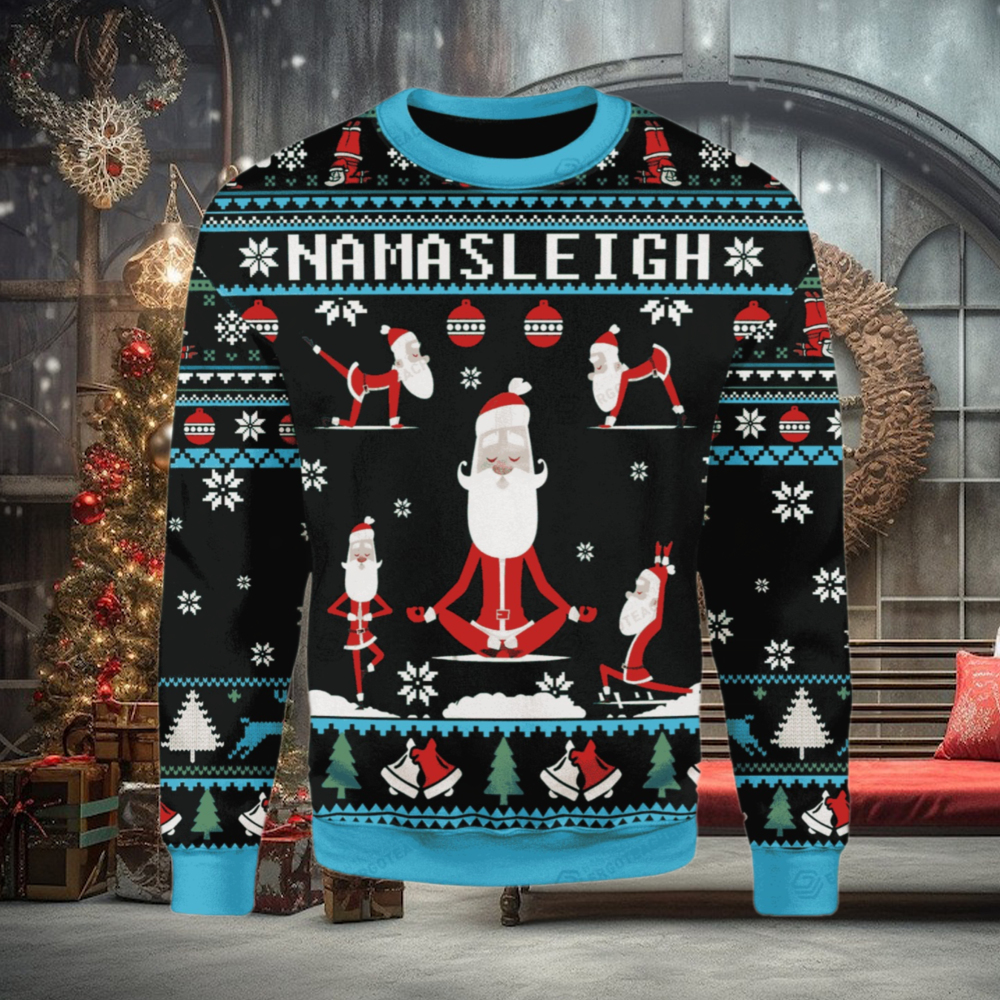 Merry Christmas Gearhomies Namasleigh Santa Ugly Christmas Sweater All Over Ugly Sweater Christmas Gift Merry Christmas Gearhomies Namasleigh Santa Ugly Christmas Sweater All Over Ugly Sweater Christmas Gift
