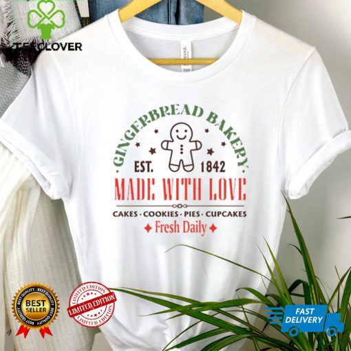 Merry Christmas Gingerbread Cookies made with love shirt