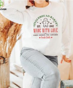 Merry Christmas Gingerbread Cookies made with love shirt