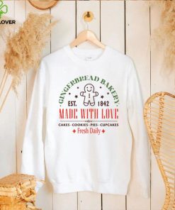 Merry Christmas Gingerbread Cookies made with love shirt