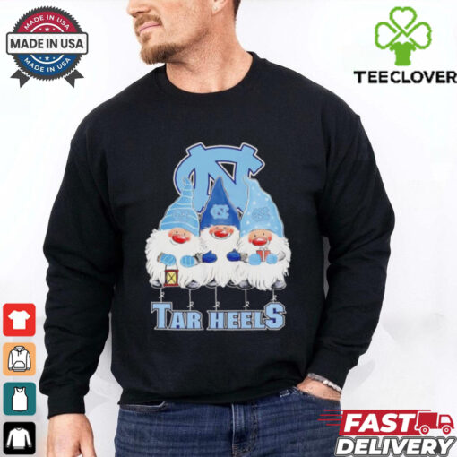 Merry Christmas Gnomies fans of North Carolina Tar Heels shirt