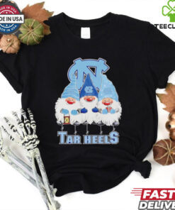 Merry Christmas Gnomies fans of North Carolina Tar Heels shirt