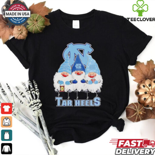 Merry Christmas Gnomies fans of North Carolina Tar Heels shirt