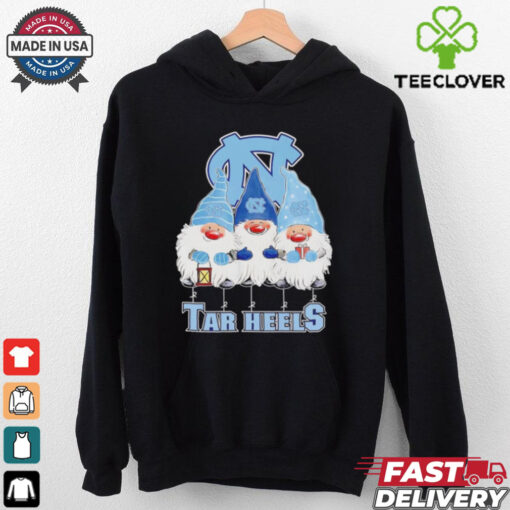 Merry Christmas Gnomies fans of North Carolina Tar Heels shirt