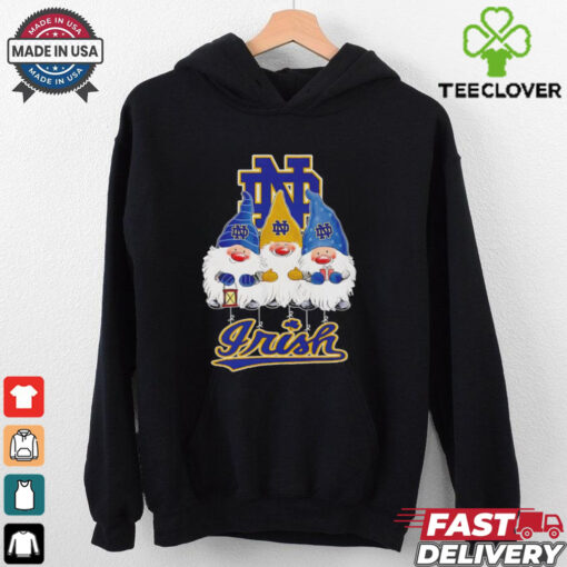 Merry Christmas Gnomies fans of Notre Dame Fighting Irish shirt