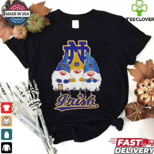 Merry Christmas Gnomies fans of Notre Dame Fighting Irish shirt