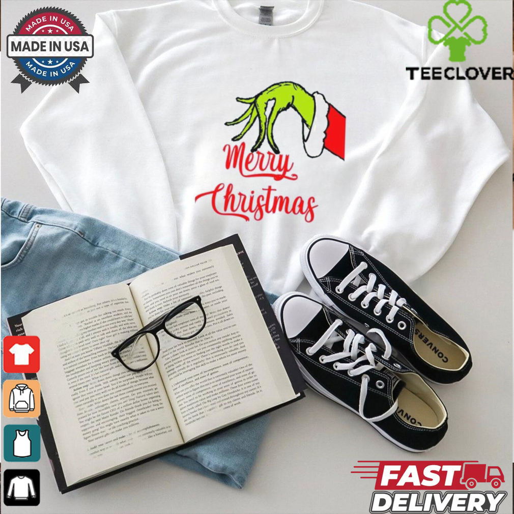Merry Christmas Grinch Hand Shirt Merry Christmas Grinch Hand Shirt
