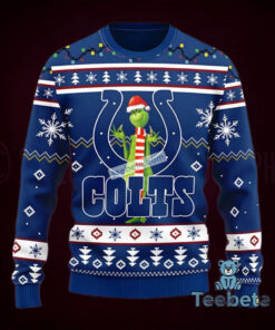 Merry Christmas Grinch Indianapolis Colts Blue Ugly Christmas Sweatshirt 1 Merry Christmas Grinch Indianapolis Colts Blue Ugly Christmas Sweatshirt