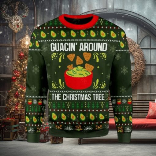 Merry Christmas Guacin Around The Christmas Tree Ugly Christmas Sweater
