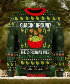 Merry Christmas Guacin Around The Christmas Tree Ugly Christmas Sweater