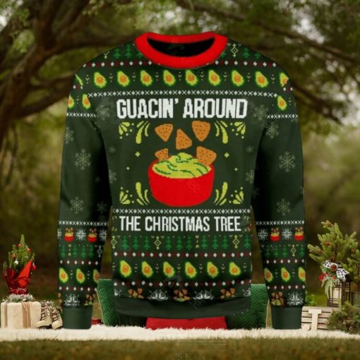 Merry Christmas Guacin Around The Christmas Tree Ugly Christmas Sweater
