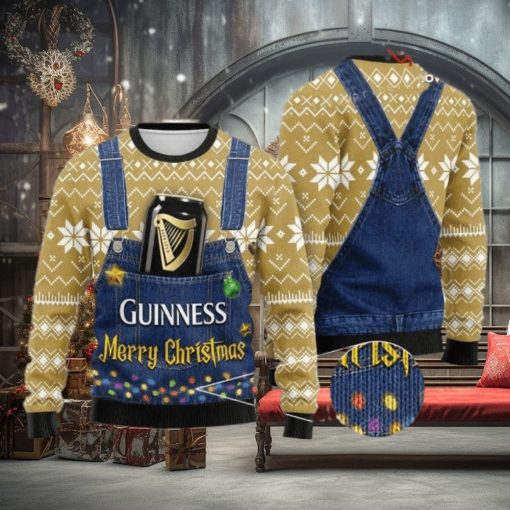Merry Christmas Guinness Ugly Sweater Christmas Party