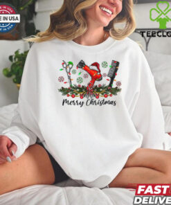 Merry Christmas Hairstylis Hairdresser Xmas Hair Tools Christmas