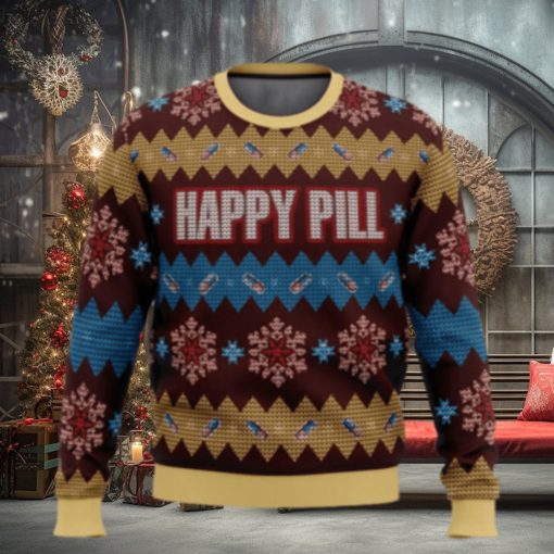 Merry Christmas Happy Pill Ugly Sweater