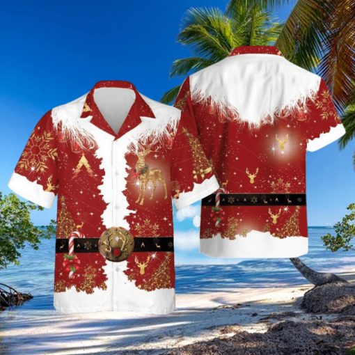 Merry Christmas Hawaiian Shirt Deer Christmas Hawaii Shirt