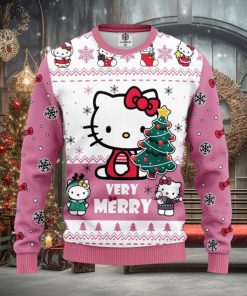 Merry Christmas Hello Kitty Ugly Sweater, Ugly Sweater Apparel