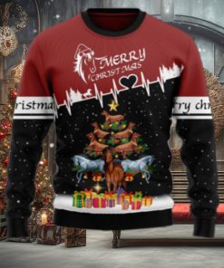 Merry Christmas Horse Tree Ugly Sweater