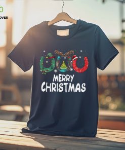 Merry Christmas Horseshoes ELF Reindeer Santa Hats Christmas Horse Classic T Shirt