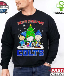 Merry Christmas Indianapolis Colts X Peanuts characters 2024 shirt
