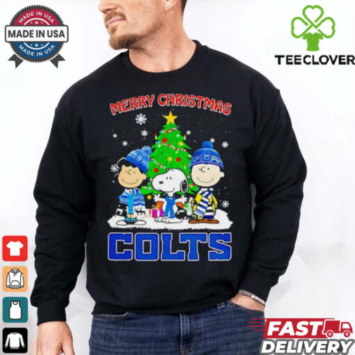 Merry Christmas Indianapolis Colts X Peanuts characters 2024 shirt