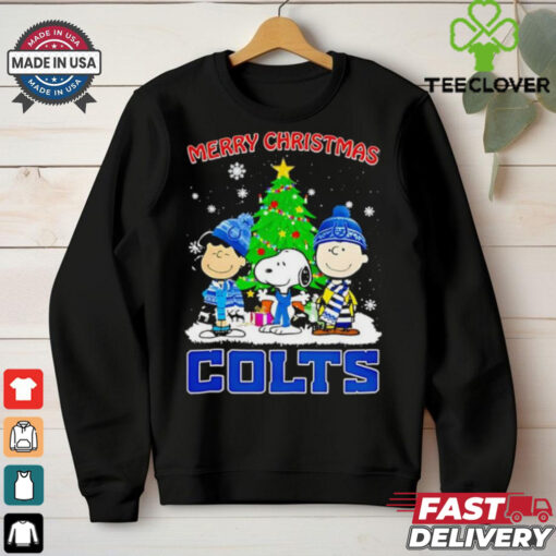 Merry Christmas Indianapolis Colts X Peanuts characters 2024 shirt