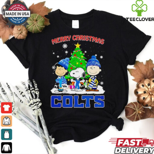 Merry Christmas Indianapolis Colts X Peanuts characters 2024 shirt