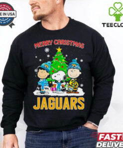 Merry Christmas Jacksonville Jaguars X Peanuts characters 2024 shirt