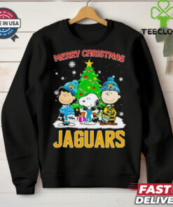 Merry Christmas Jacksonville Jaguars X Peanuts characters 2024 shirt