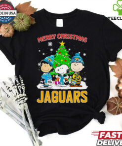 Merry Christmas Jacksonville Jaguars X Peanuts characters 2024 shirt