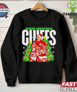 Merry Christmas Kansas City Chiefs Christmas tree coach and players shirt