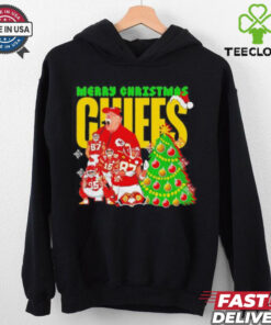 Merry Christmas Kansas City Chiefs coach and players Christmas tree shirt