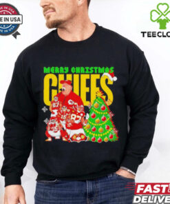 Merry Christmas Kansas City Chiefs coach and players Christmas tree shirt