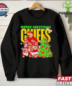 Merry Christmas Kansas City Chiefs coach and players Christmas tree shirt