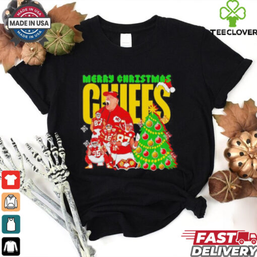 Merry Christmas Kansas City Chiefs coach and players Christmas tree shirt
