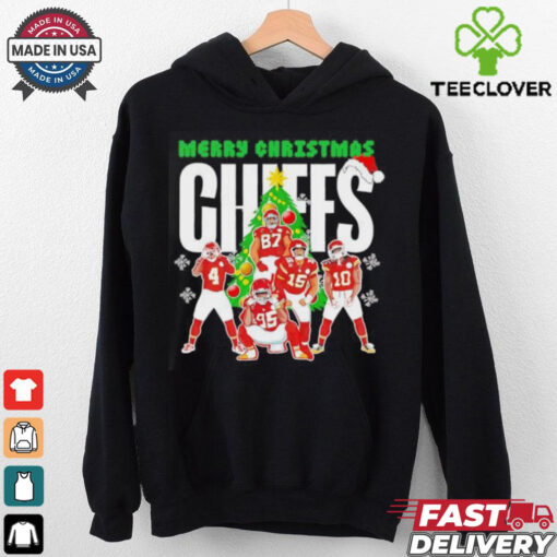 Merry Christmas Kansas City Chiefs players Christmas tree shirt