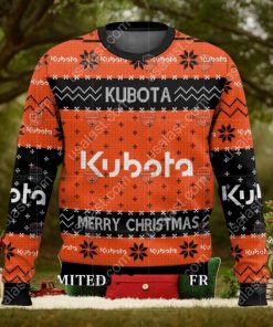 Merry Christmas Kubota Tractor Ugly Christmas Sweater