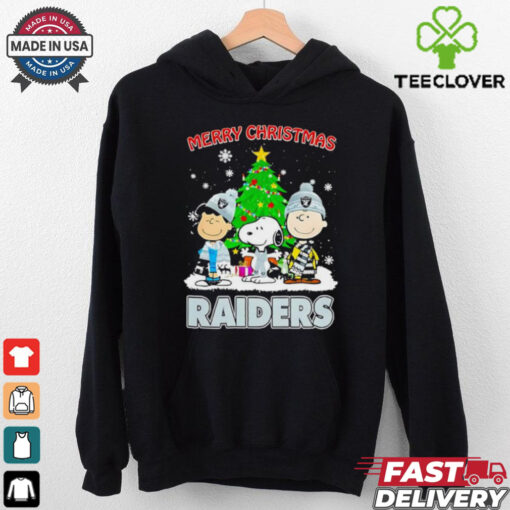 Merry Christmas Las Vegas Raiders X Peanuts characters 2024 shirt