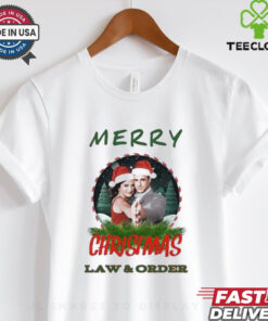 Merry Christmas Law and Order Shirt festive holiday design with a Law & Order theme, combining Christmas cheer and the iconic TV show reference