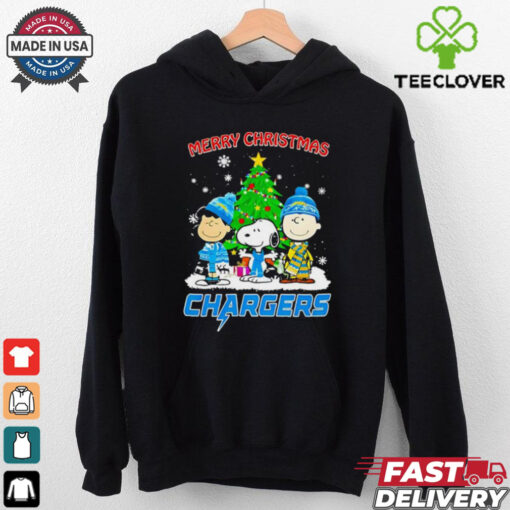Merry Christmas Los Angeles Chargers X Peanuts characters 2024 shirt